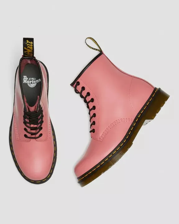 1460 Acid Pink Leather Lace Up Boots