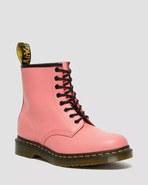 1460 Acid Pink Leather Lace Up Boots