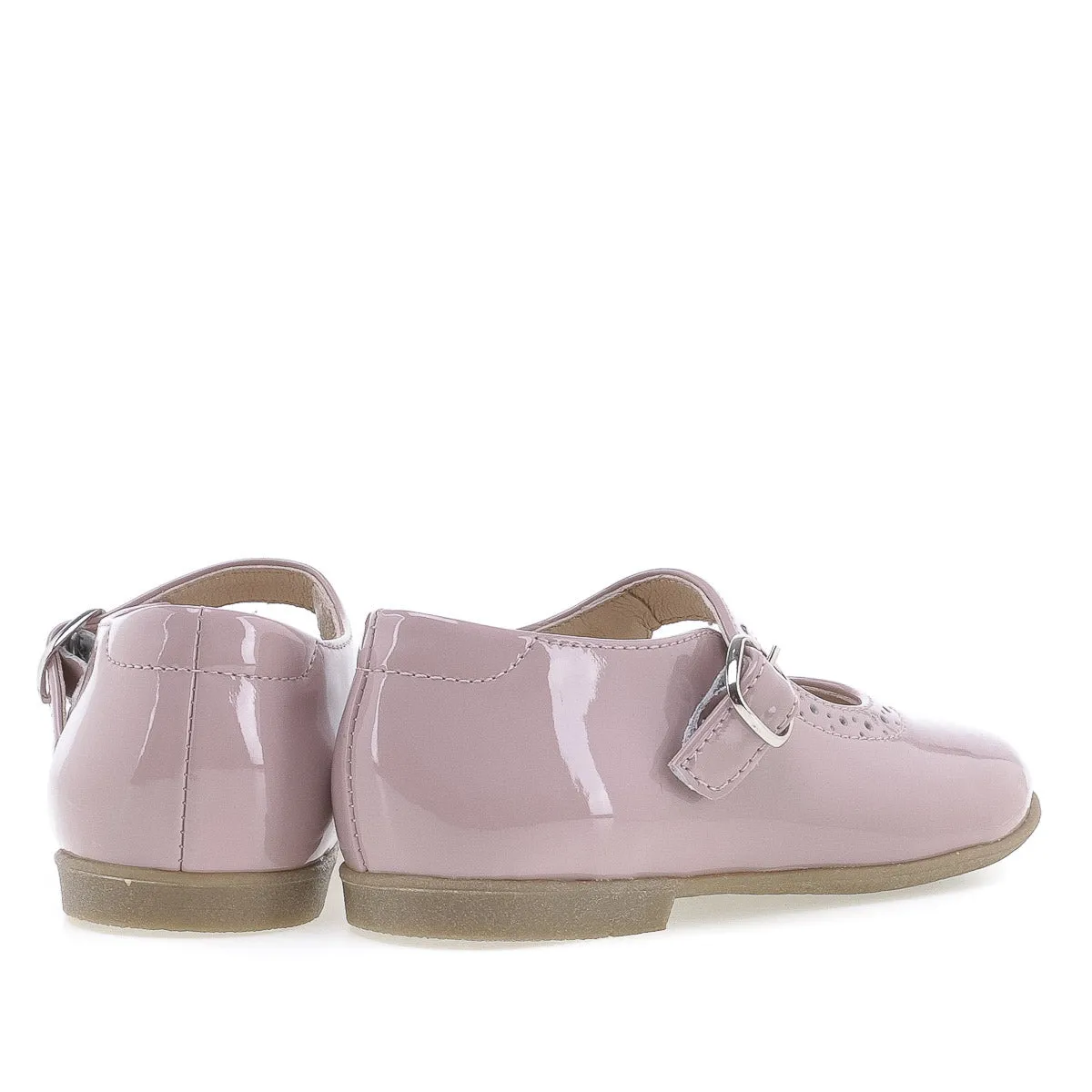 (2674-15) Emel balerina shoes - pink patent leather