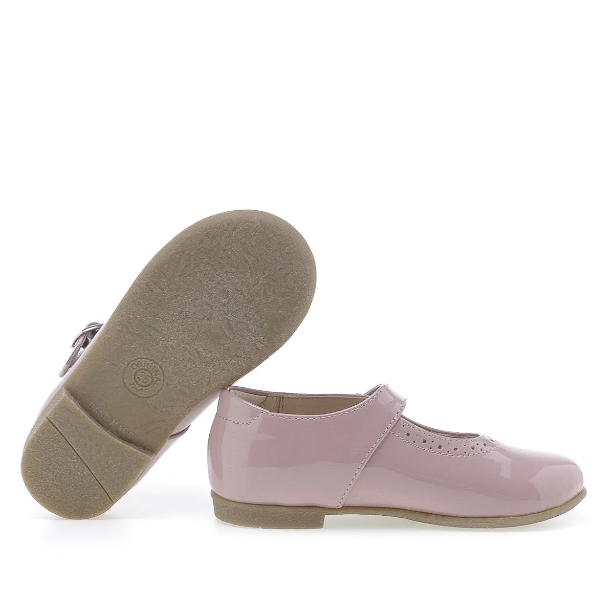 (2674-15) Emel balerina shoes - pink patent leather