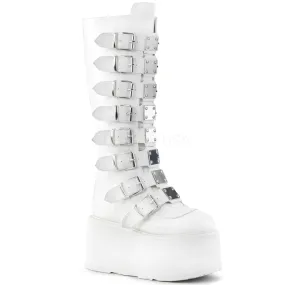 3 Inch Platform DAMNED-318 White Pu