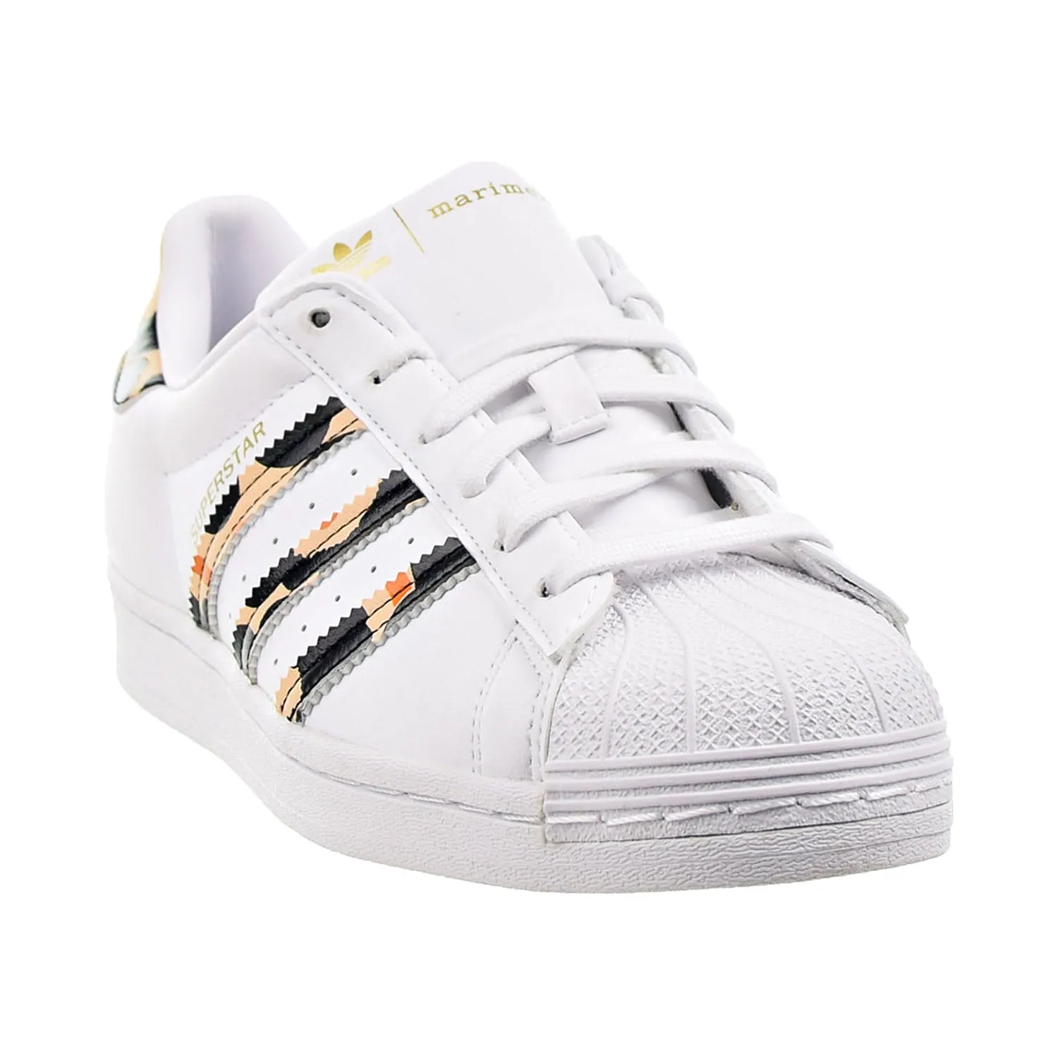 Adidas Marimekko Superstar Women's Shoes Cloud White-Core Black-Gold Metallic