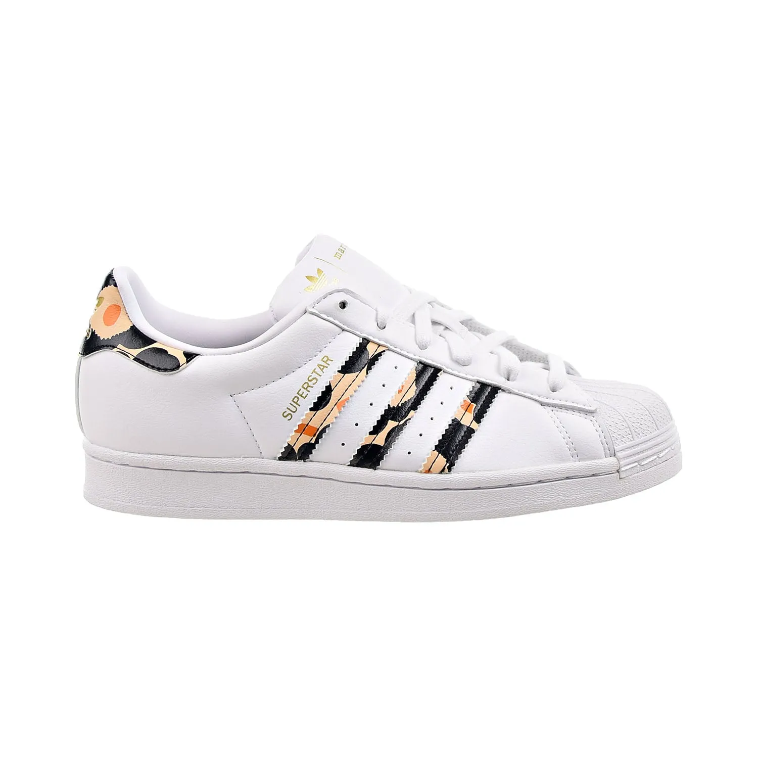 Adidas Marimekko Superstar Women's Shoes Cloud White-Core Black-Gold Metallic