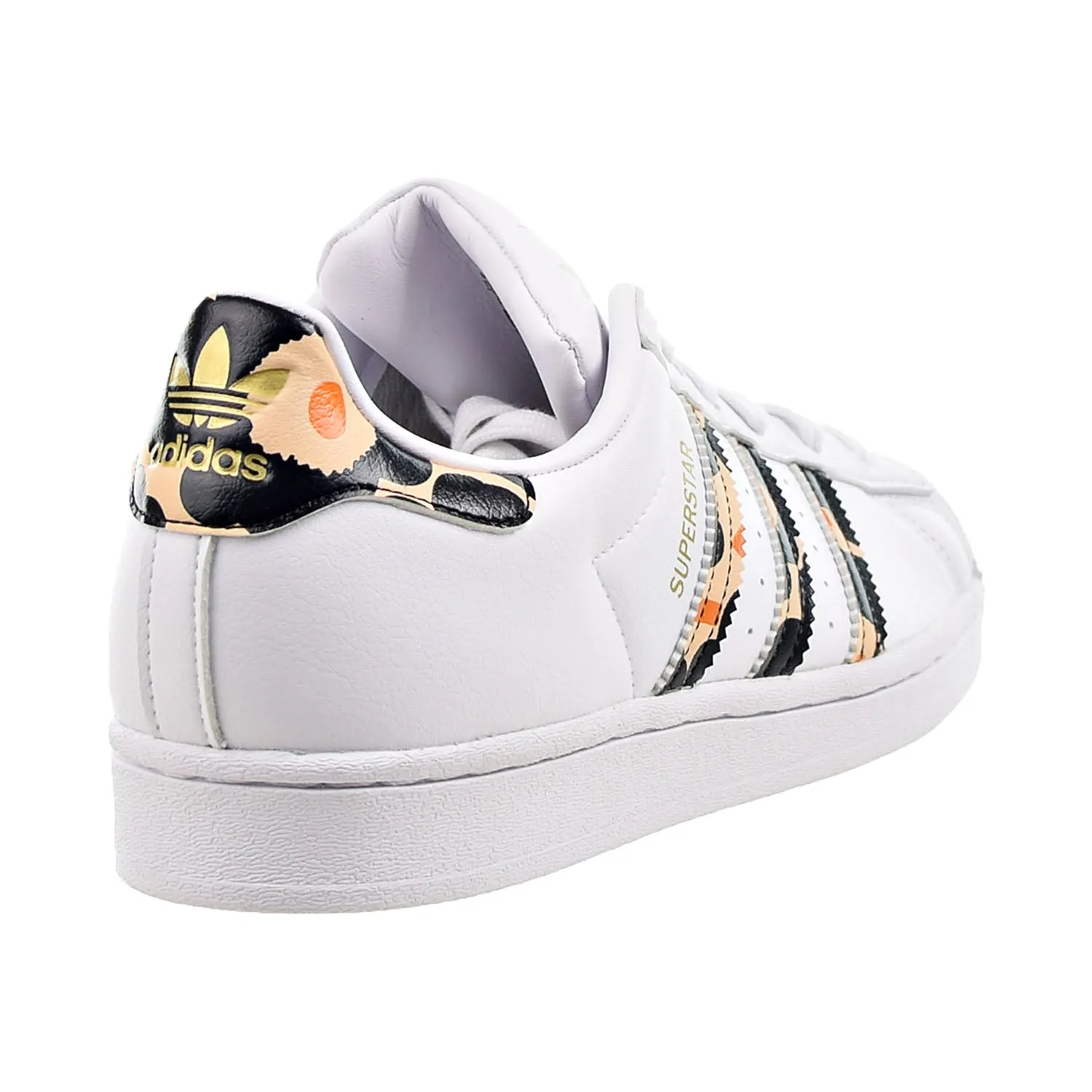 Adidas Marimekko Superstar Women's Shoes Cloud White-Core Black-Gold Metallic