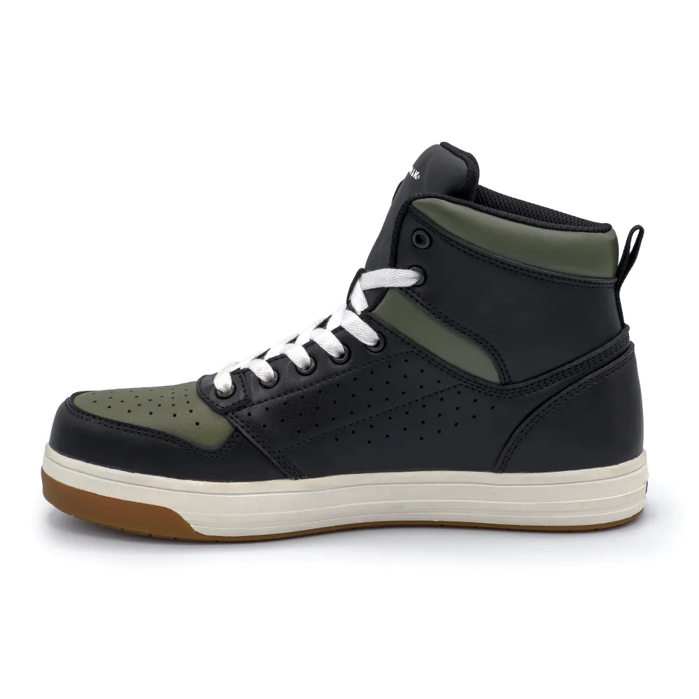 'Airwalk Safety' Men's Arena Mid Hiker EH SR Comp Toe - Black / Olive