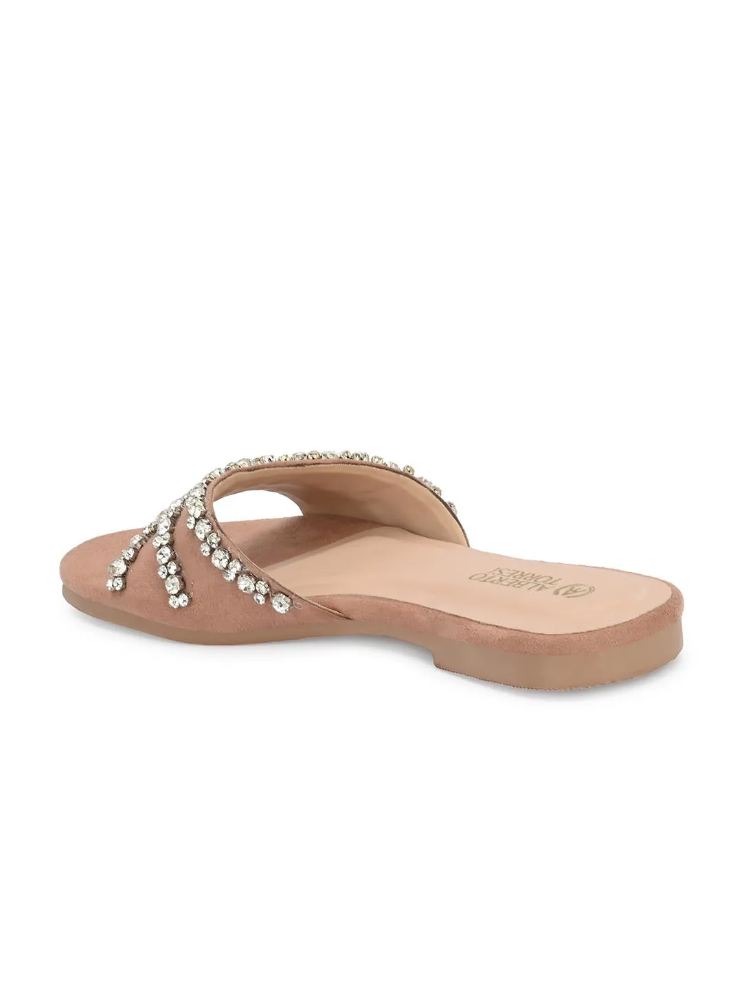 Alberto Torresi Synthetic Pink Flat Sandals for women