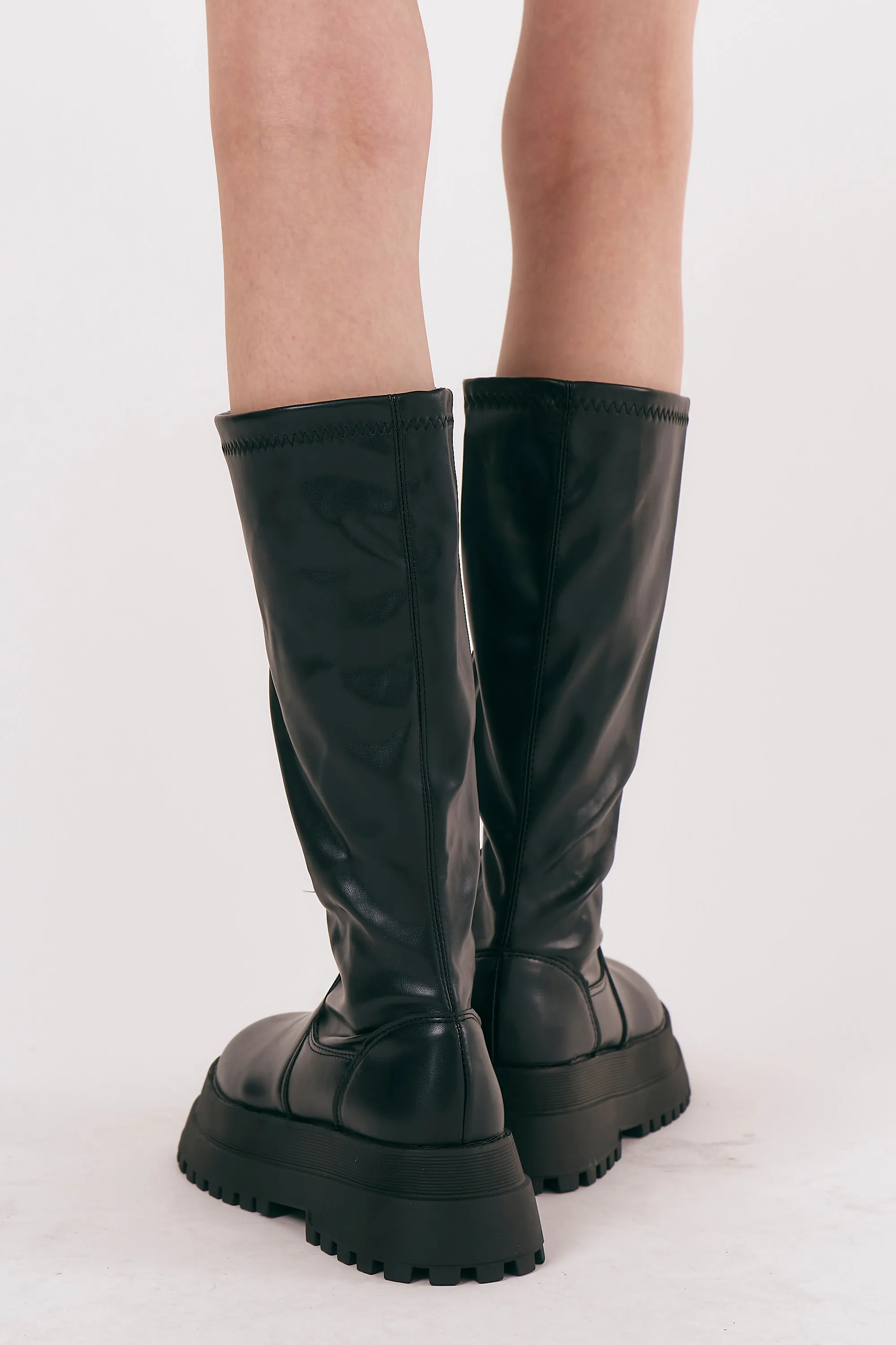 Andy Chunky Knee Length Boots