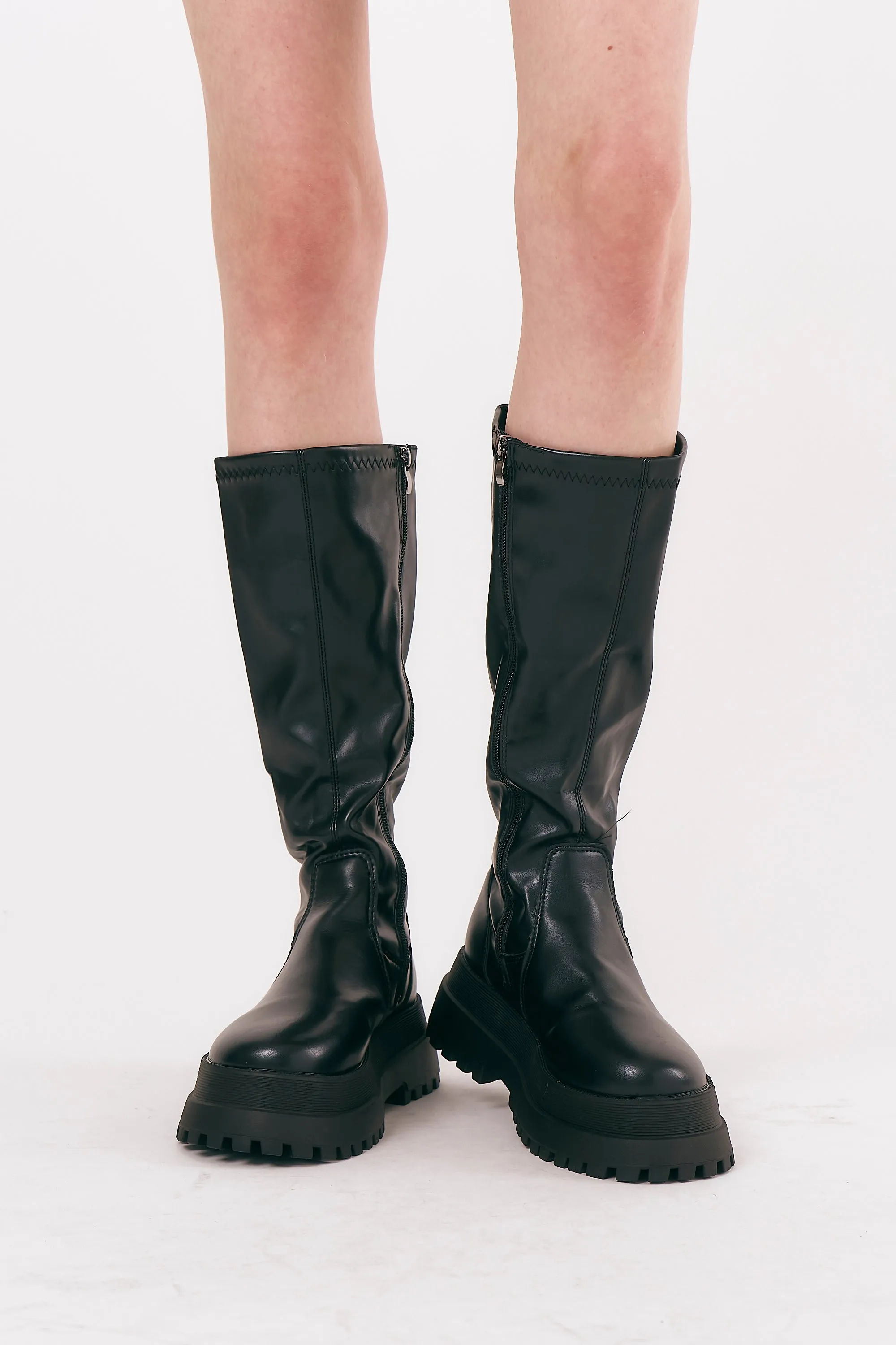 Andy Chunky Knee Length Boots