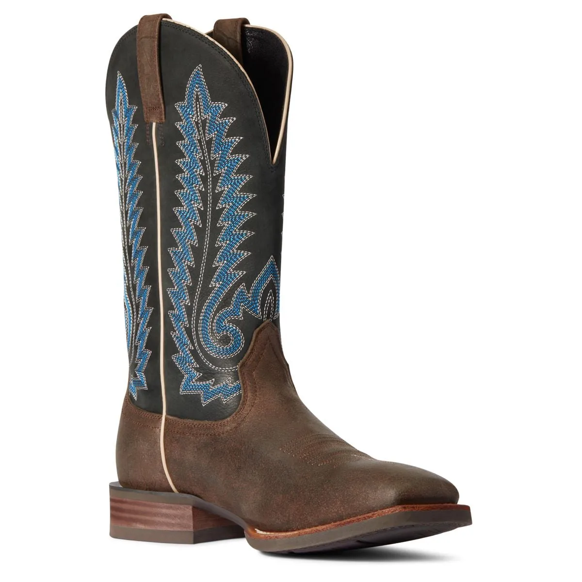 'Ariat' Men's 13" Creston Western Square Toe - Stone / Black Barrel