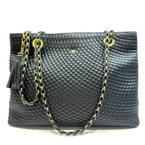 Bally Black Quilted Leather Chain Strap Bag