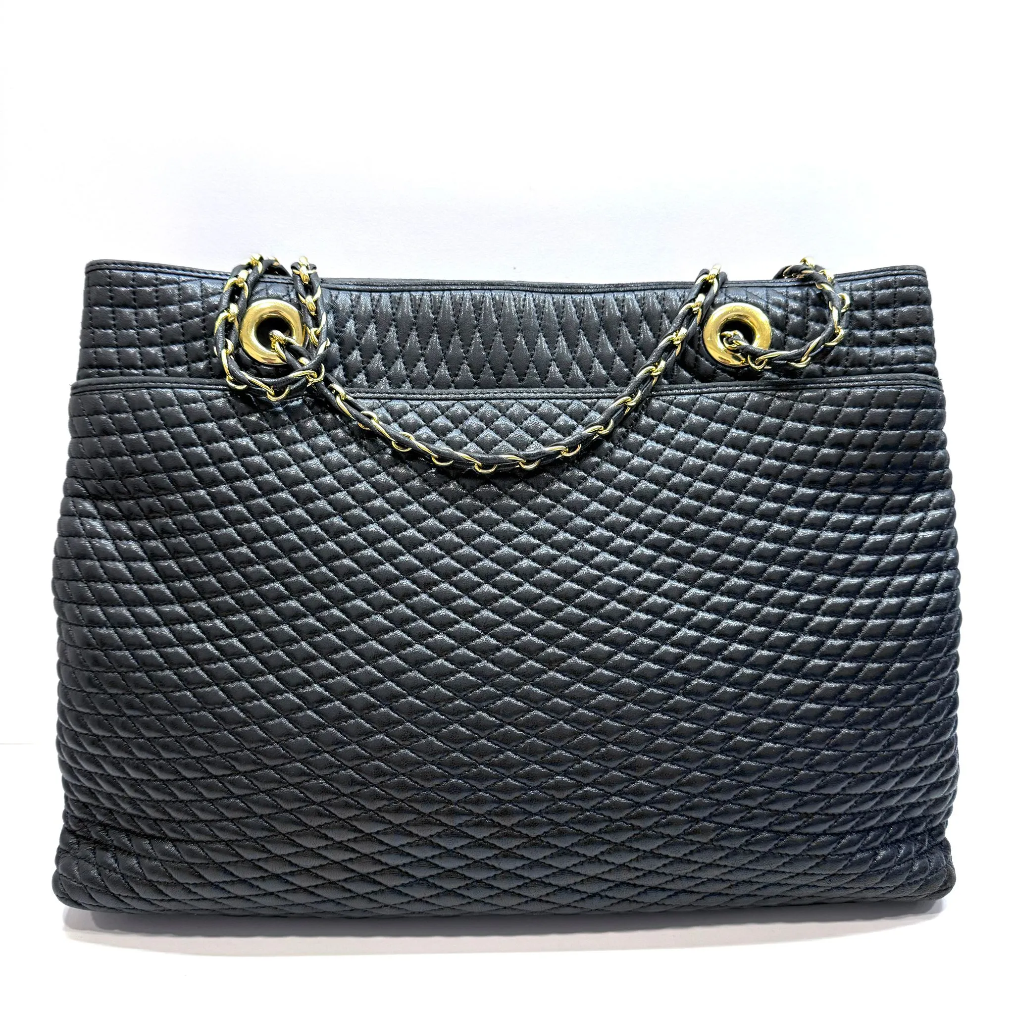 Bally Black Quilted Leather Chain Strap Bag