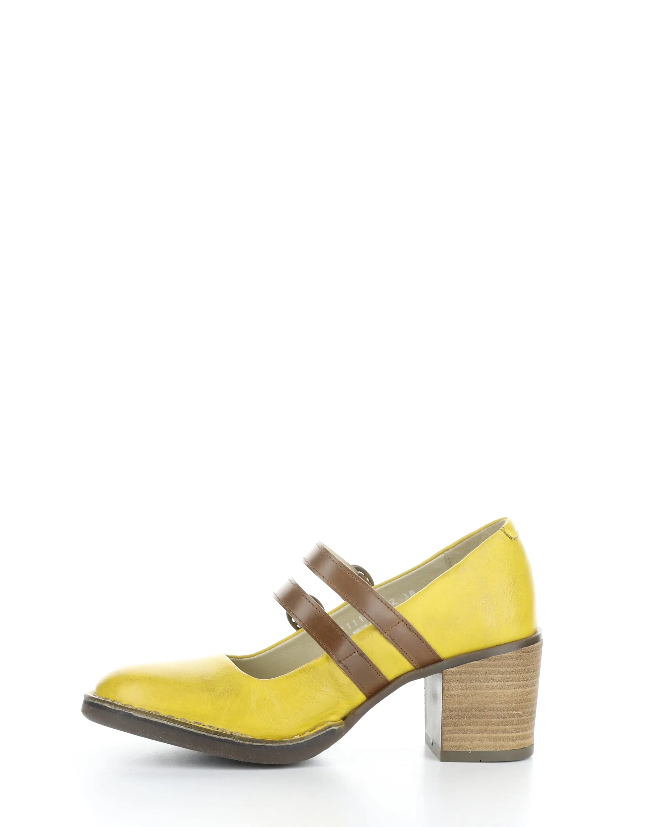 BALY106FLY 002 YELLOW/CAMEL Round Toe Shoes