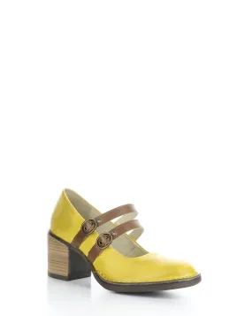 BALY106FLY 002 YELLOW/CAMEL Round Toe Shoes