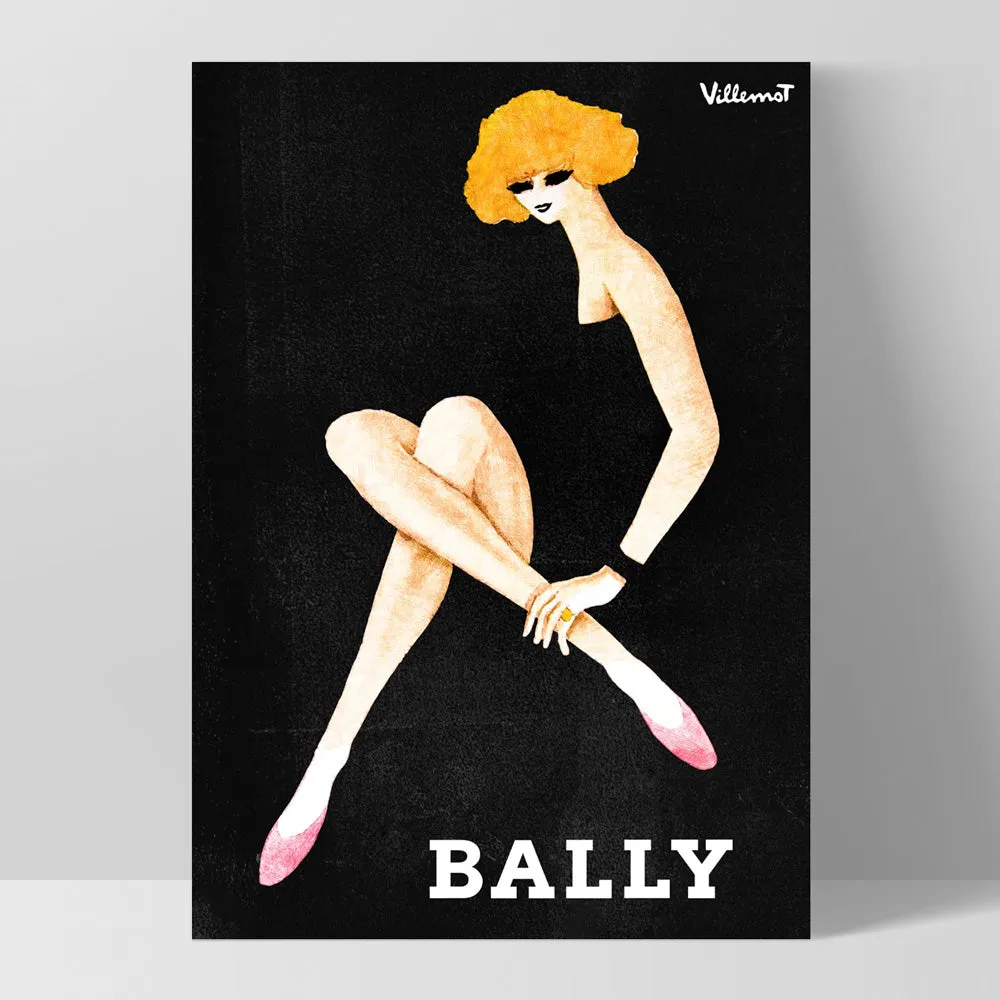 Bernard Villemot | Bally Blonde in Sketch Grainy Effect - Art Print