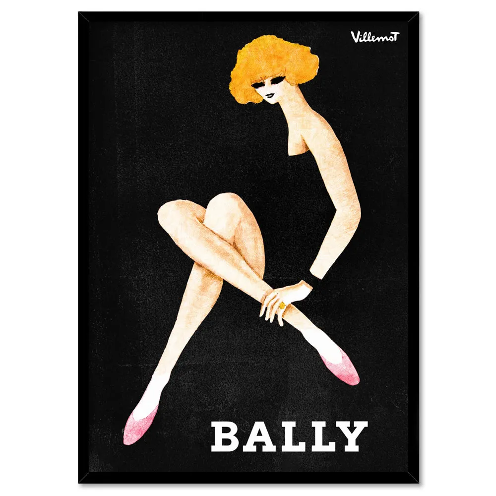 Bernard Villemot | Bally Blonde in Sketch Grainy Effect - Art Print