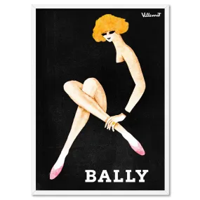 Bernard Villemot | Bally Blonde in Sketch Grainy Effect - Art Print