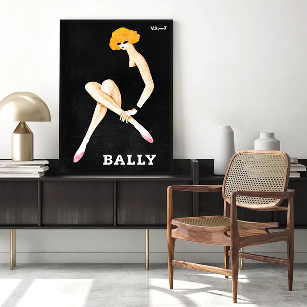 Bernard Villemot | Bally Blonde in Sketch Grainy Effect - Art Print