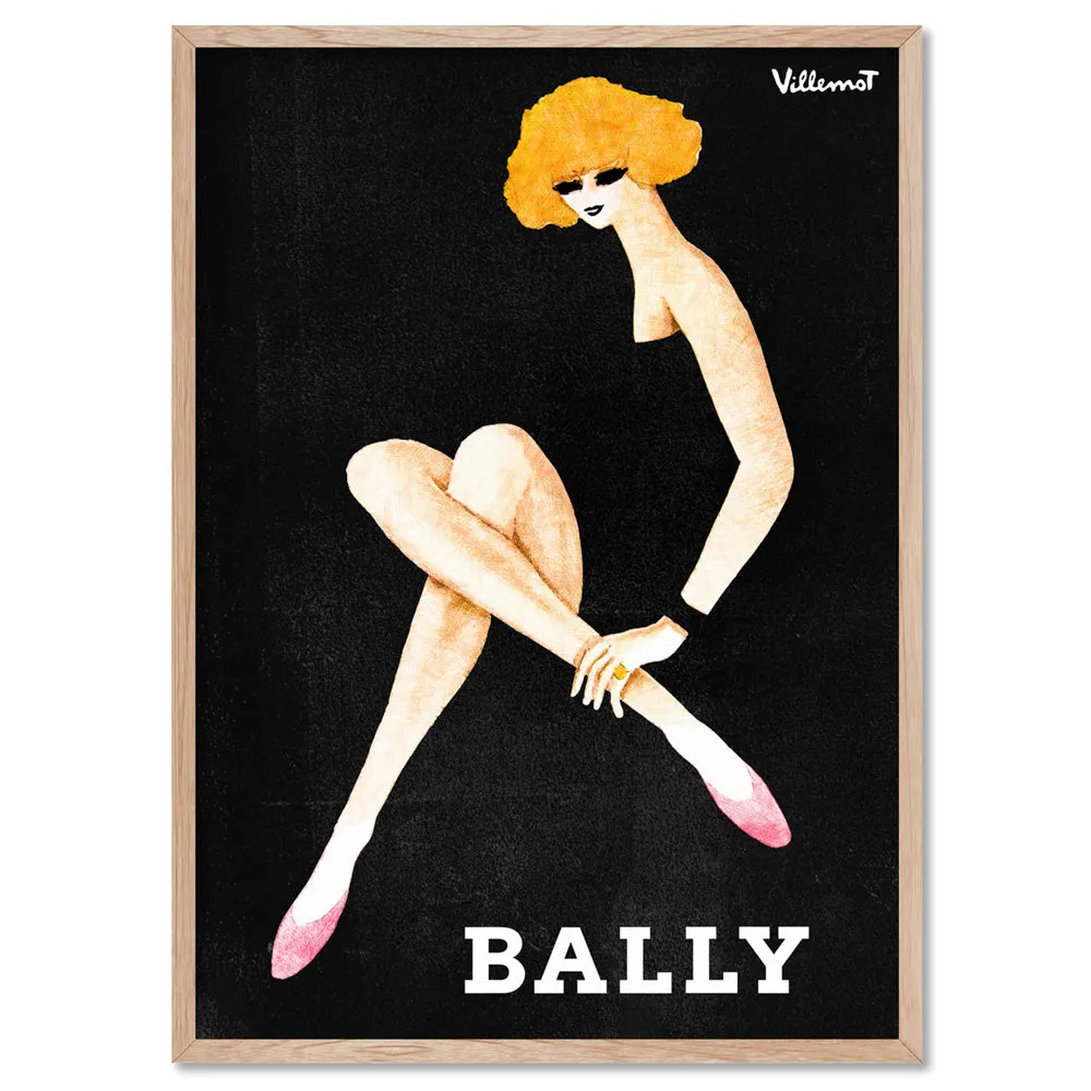 Bernard Villemot | Bally Blonde in Sketch Grainy Effect - Art Print