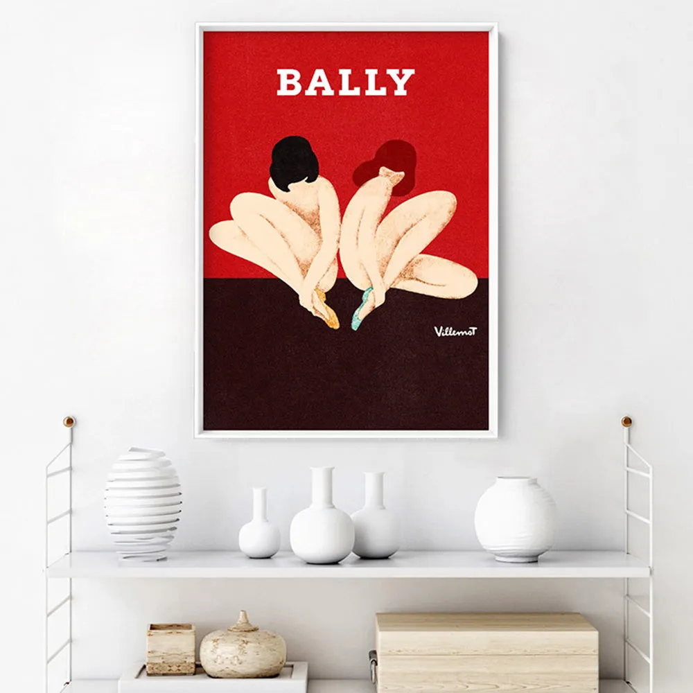 Bernard Villemot | Bally Lotus in Sketch Grainy Effect - Art Print