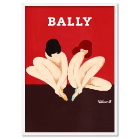 Bernard Villemot | Bally Lotus in Sketch Grainy Effect - Art Print