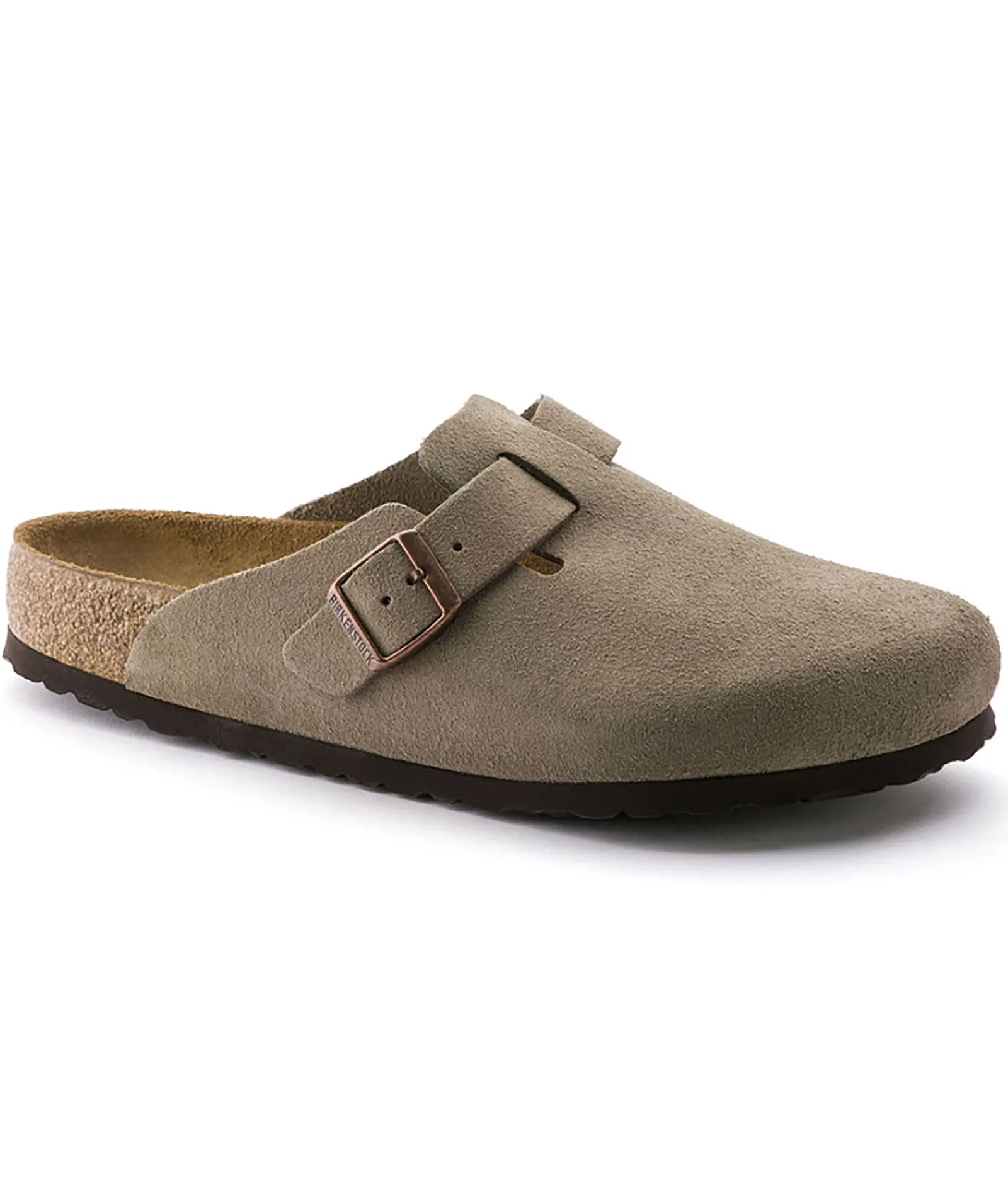 Birkenstock Boston Suede Taupe - Regular Fit