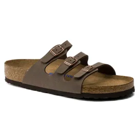 'Birkenstock USA' Women's Florida Soft Bed Footbed Sandal - Mocha