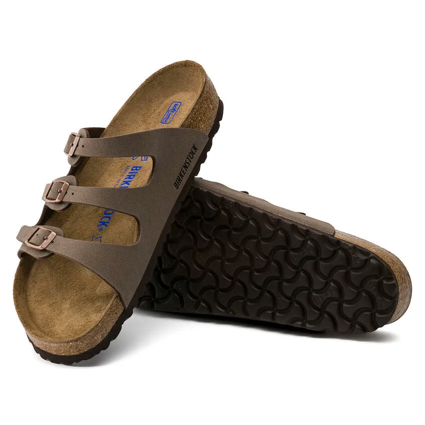 'Birkenstock USA' Women's Florida Soft Bed Footbed Sandal - Mocha