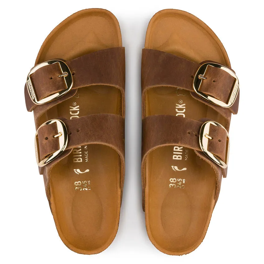 'Birkenstock' Women's Arizona Big Buckle Leather Sandal - Cognac