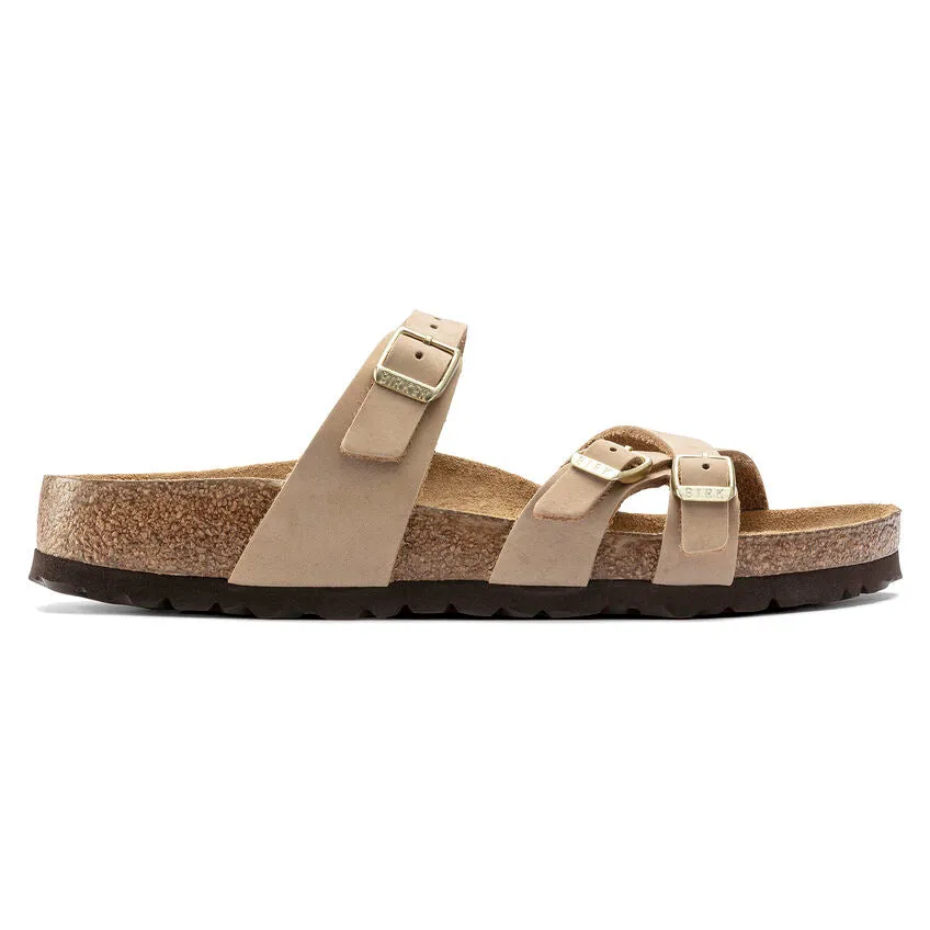 'Birkenstock' Women's Franca Soft Bed Leather Sandal - Sandcastle