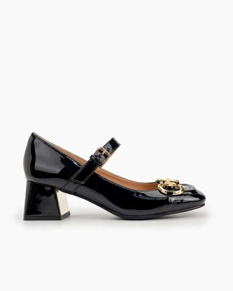 Black Classic Mary Jane Shoes