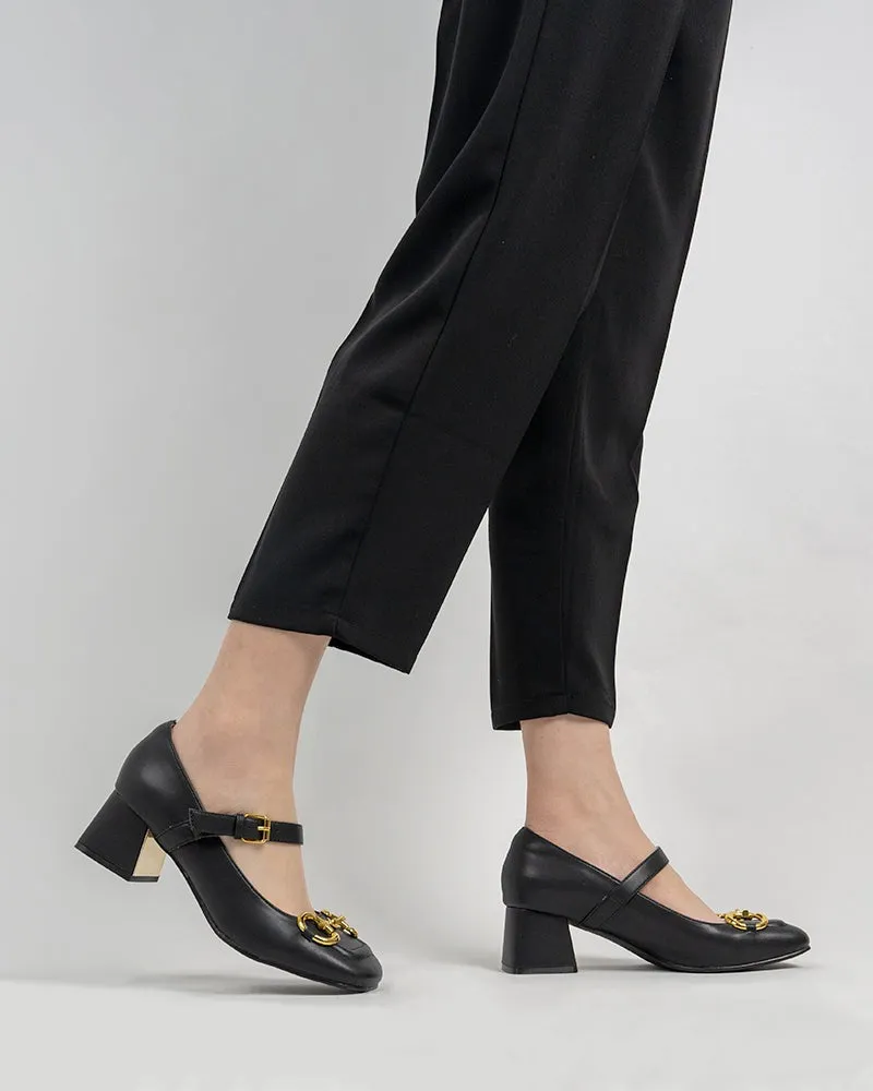 Black Classic Mary Jane Shoes