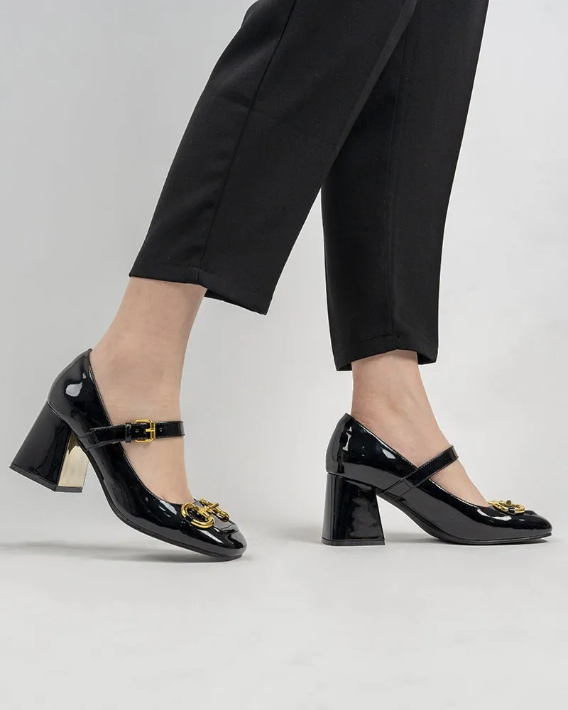 Black Classic Mary Jane Shoes