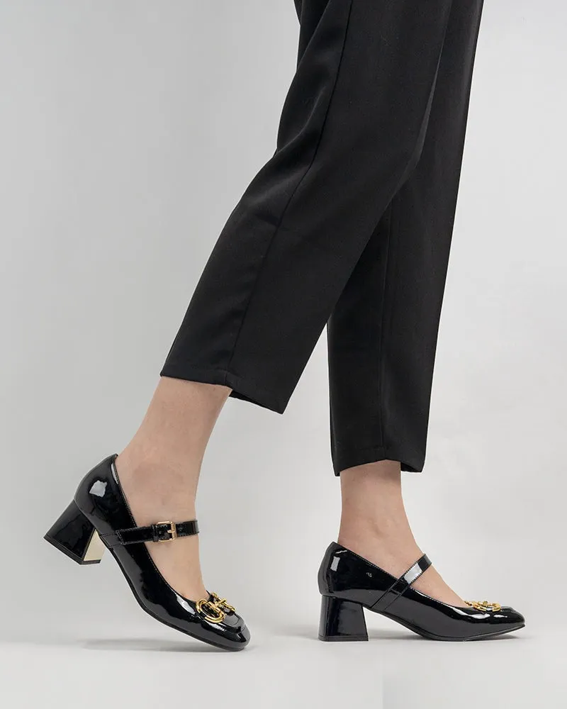 Black Classic Mary Jane Shoes