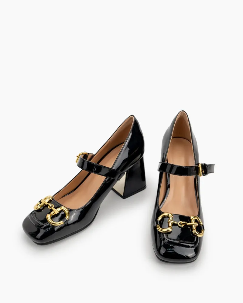 Black Classic Mary Jane Shoes