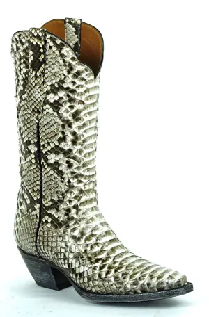 Black Jack Full Python Snakeskin Boots 6B