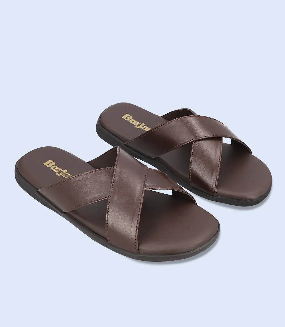 BM4578-BROWN-Men Slipper