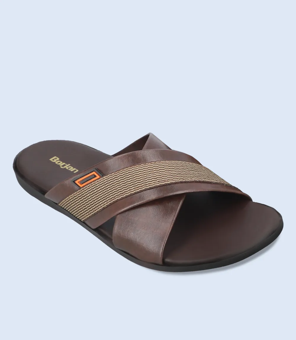 BM5551-BROWN-Men Slipper