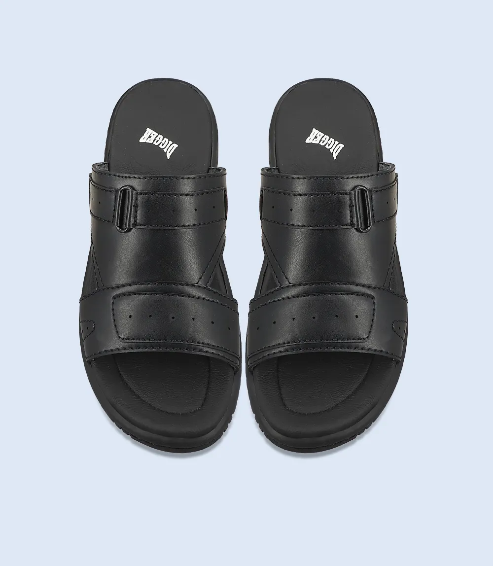 BM5733-BLACK-Men Casual Slippers