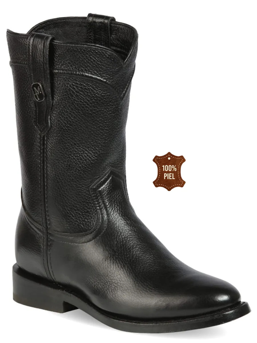 Botas Vaqueras Roper Clasicas de Piel Genuina para Hombre 'Montero' - ID: 51432