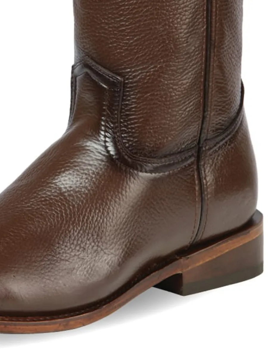 Botas Vaqueras Roper Clasicas de Piel Genuina para Hombre 'Montero' - ID: 51434