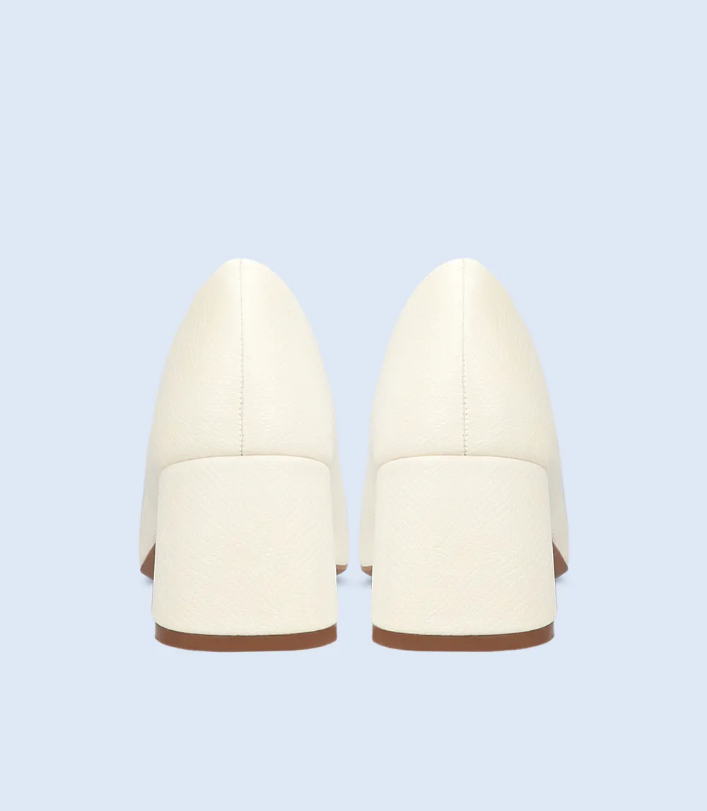 BW8619-IVORY-Women Casual Court Shoes