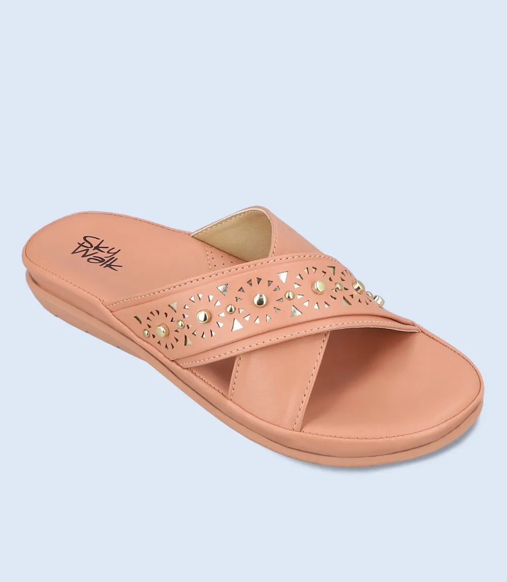 BW9254-TEA PINK-Women Comfort Slipper