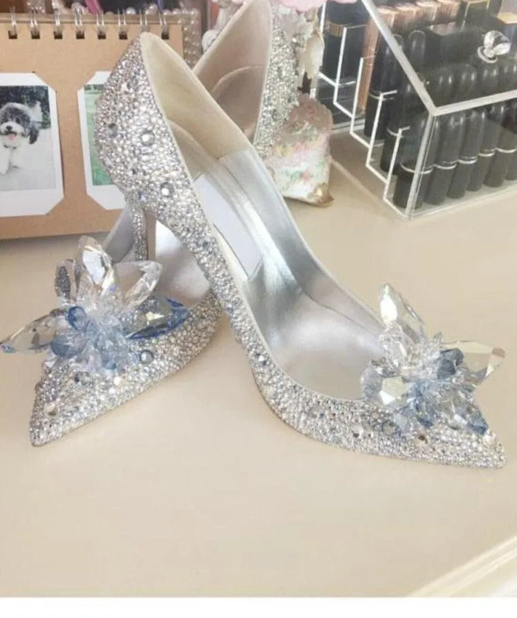 Crystal Rhinestone Wedding Pumps Shoes