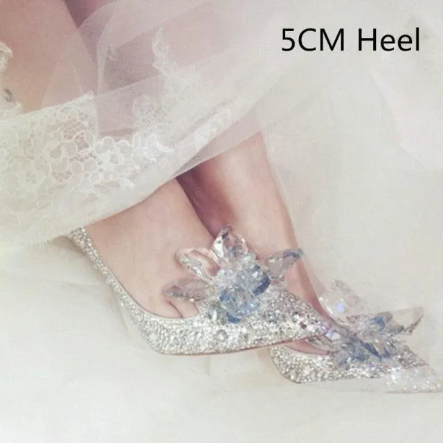 Crystal Rhinestone Wedding Pumps Shoes