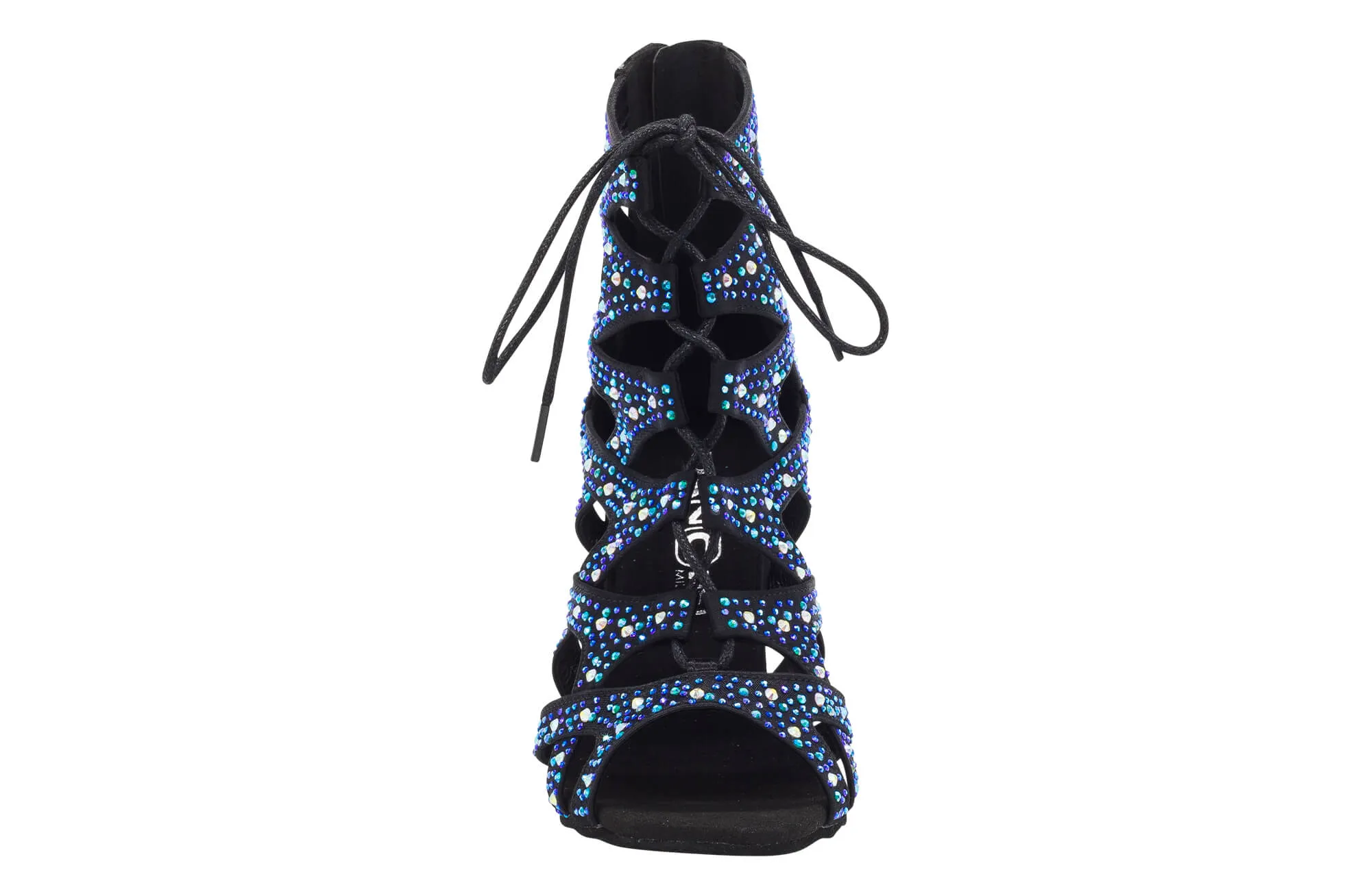 Dancin Boots Special Edition “Paola” Black Blue Crystal