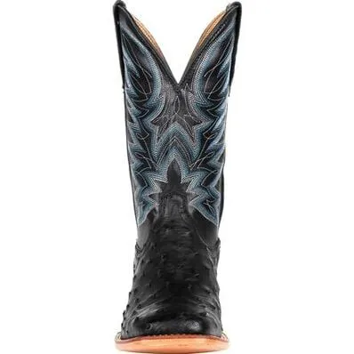 DURANGO MEN'S FULL-QUILL EXOTIC BLACK OSTRICH BOOTS - DDB0273