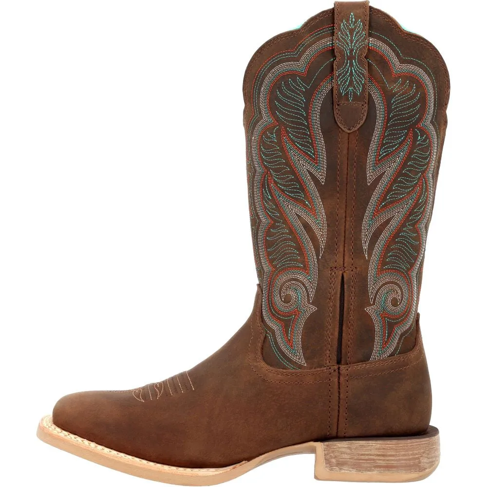 'Durango' Women's 12" Western Square Toe - Brown