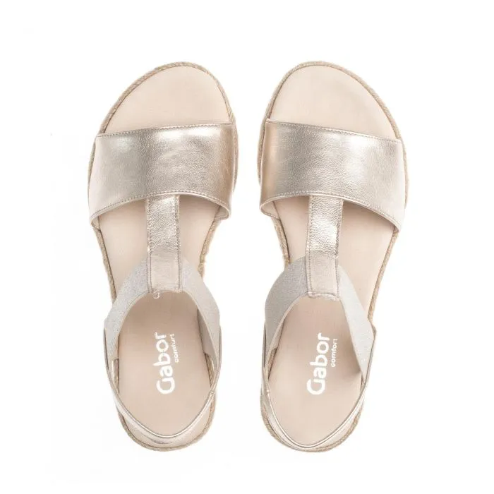 *FINAL SALE*22723.89 - Metallic Beige Leather