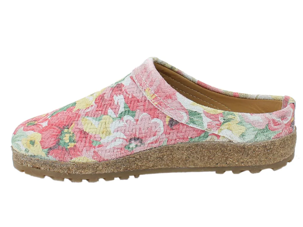 Haflinger Leather Clogs Malmo Blooming