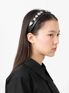 Leather Headband Black